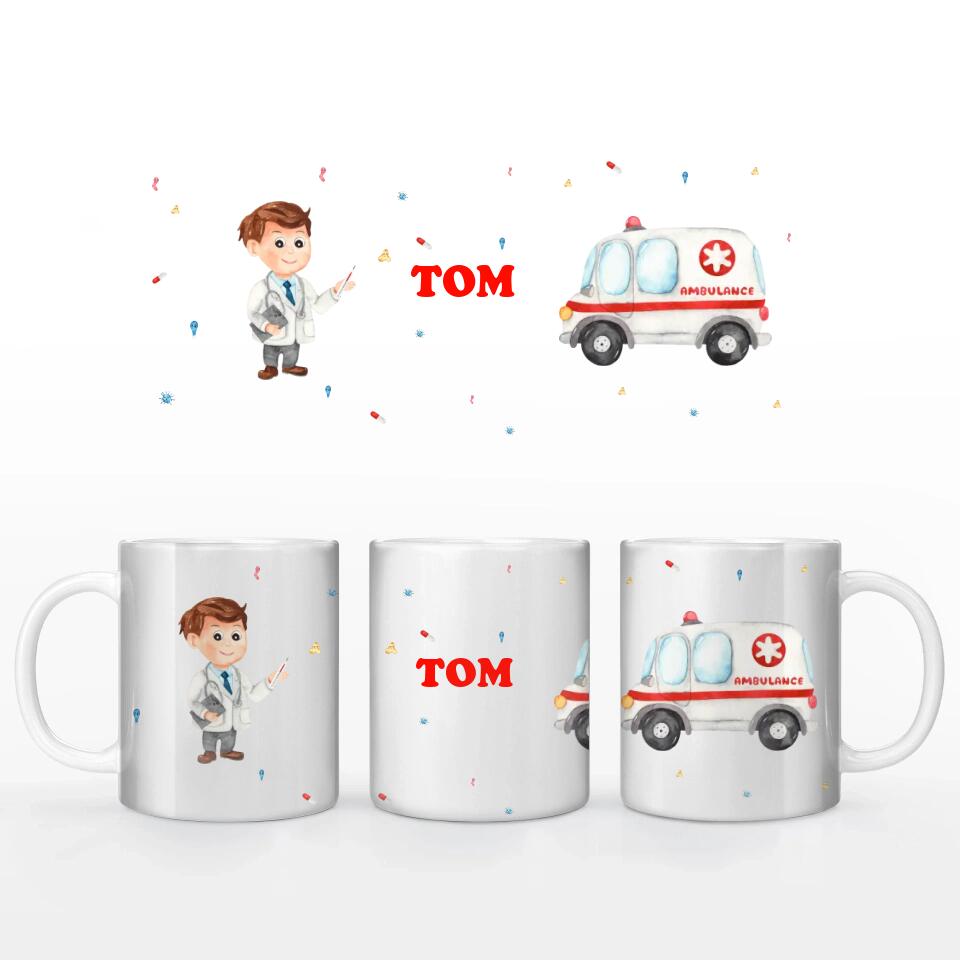 Motivtasse Krankenwagen