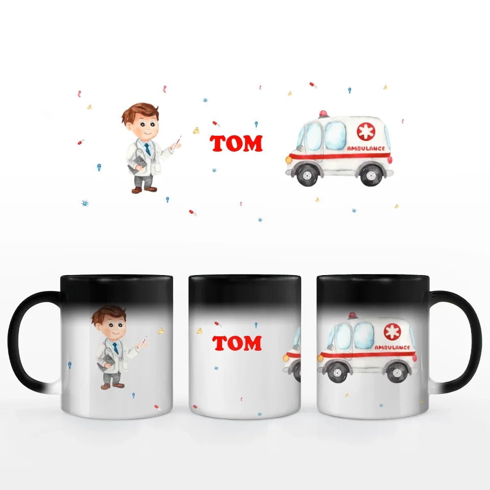 Motivtasse Krankenwagen